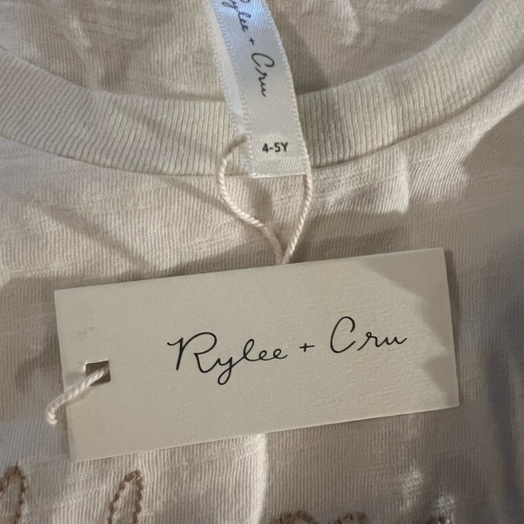 NWT Rylee + Cru Ruffle Tank Top with Embroidery - Picture 3 of 7